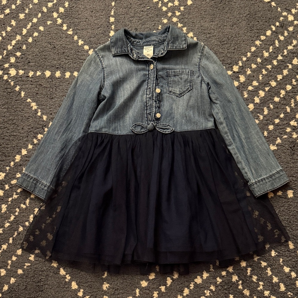 OshKosh B'gosh Denim and Navy Dress